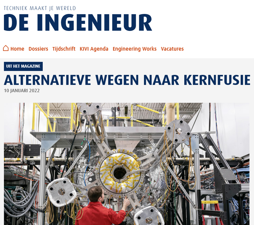 Beeld van website De Ingenieur