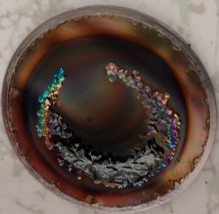 Delaminated boron layer