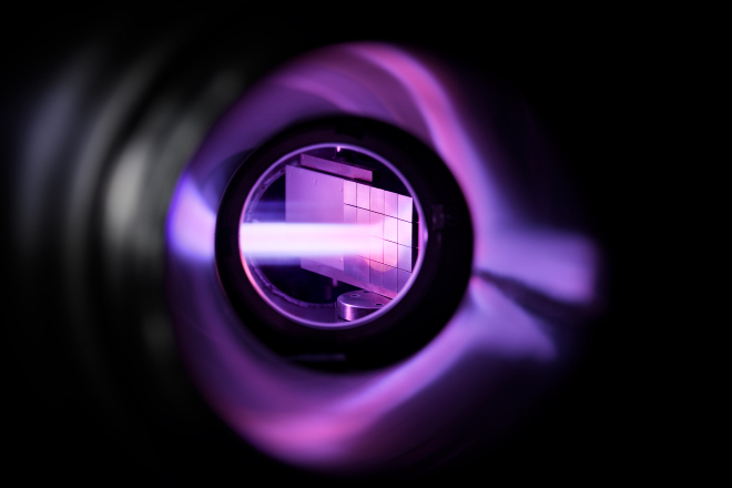Plasma in Magnum-PSI. Credit BvO/DIFFER Plasma in Magnum-PSI. Credit BvO/DIFFER