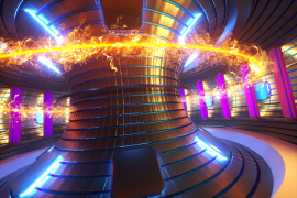 3D Render fusion reactor nuclear fusion by Marko Aliaksandr
