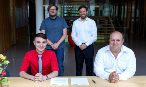 A Statement of Work has been signed on 1 July 2024 by Alex Creely, director Tokamak Operations at CFS and Marco de Baar, director at DIFFER © DIFFER