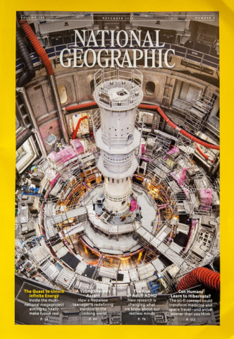 The cover of the National Geographic magazine, November 2025 issue